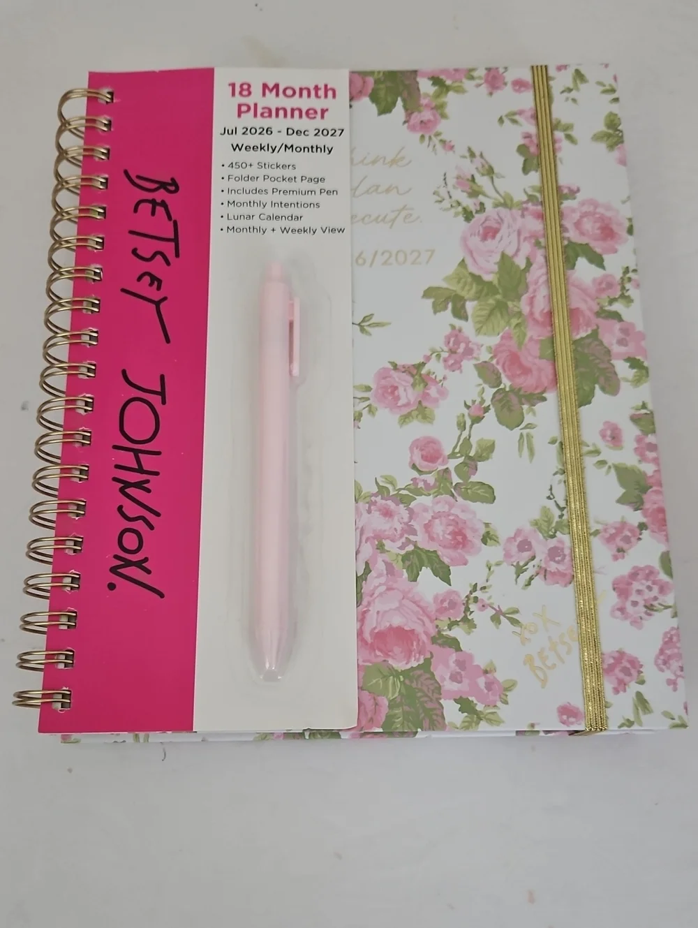 Betsey Johnson NWT 18 Month Planner